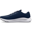 UNDER ARMOUR MEN'S CHARGED PURSUIT 3 RUNNING SHOE - SIZE: MEN 12 - ACADEMY/WHITE - Like New