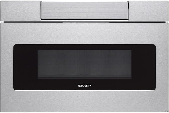 Sharp - 24" 1.2 Cu. Ft. Built-in Microwave Drawer SMD2470ASYE - Stainless Steel - Like New
