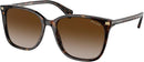 RALPH LAUREN VVCV RA5293 SQUARE SUNGLASSES - SHINY DARK HAVANA GRADIENT BROWN - Like New