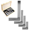 EXXO COMBINATION 4 PC METAL MACHINIST SQUARE TOOL SET, PRECISION LEVEL - GRAY - Like New