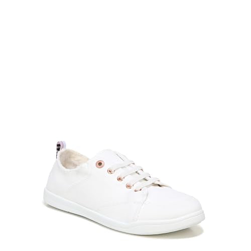 10011625 VIONIC PISMO LACE-UP SHOES WOMEN 9.5 CANVAS CREAM - Brand New