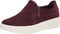 CLARKS LAYTON STEP WOMEN'S SLIP ON - SIZE: WOMEN 10 WIDE - BURGUNDY SUEDE - Like New