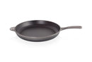 LE CREUSET ENAMELED CAST-IRON 15.75 INCH OVAL SKILLET L20173A-407F - OYSTER - Like New