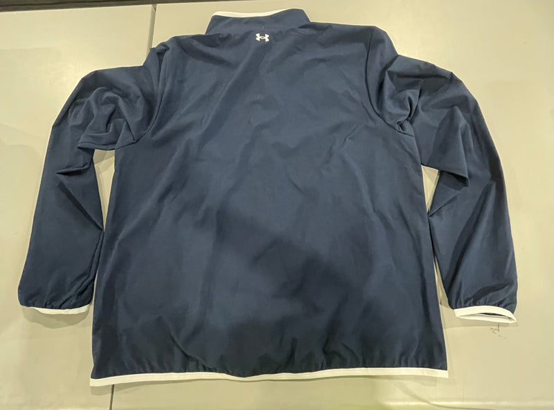 UNDER ARMOUR WATER REPELLENT SWEATSHIRT - SIZE: L - NAVY BLUE/WHITE - Like New