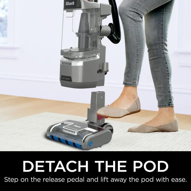 Shark LA500 Rotator Lift-Away ADV DuoClean PowerFins Upright Vacuum - SILVER - Like New
