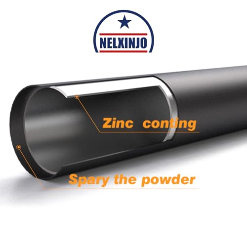 NELXINJO HEAVY DUTY 25FT FLAG POLE EMBROIDERED STARS 3X5 AMERICAN - BLACK - Like New