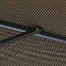 CALIFORNIA UMBRELLA 9 FT. DARK ASH ALUMINUM MARKET PATIO PUSH TILT CRANK - WHEAT - Like New