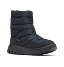 207511 WOMEN'S COLUMBIA SNOWTROT MID SNOW BOOTS BLACK/TITANIUM II SIZE 10.5 W - Like New