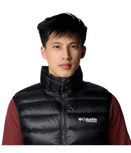 COLUMBIA MEN'S ARCTIC CREST DOWN VEST - BLACK - Large - Brand New