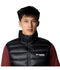 WO8959 Columbia Men Arctic Crest Down Vest Black M - Brand New