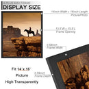 A PLUS MAX 14x16 Picture Frame Set of 6 Black Engineered Wood Frame - Brand New