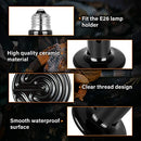 SIMPLY DELUXE SIMPLE DELUXE 50W CERAMIC HEAT REPTILE HEAT LAMP 50W BLACK - Like New