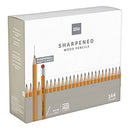 OFFICE DEPOT GRAVITY FEED WOODCASE PRE SHARPENED HB HARDNESS BOX OF 144 - YELLOW - Like New