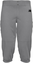 New Balance Men's Solid Knicker Baseball Pants - L -GRAY - Brand New