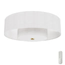Hunter - Brookside Indoor Fandelier with Light, Remote, 30" (Luxe Gold/White) - Like New