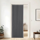 NICETOWN BLACKOUT CURTAINS 80 IN LONG THERMAL INSULATED SLIDING DOOR - GRAY - Like New