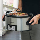 CROCK-POT 6 QUART COOK CARRY PROGRAMMABLE SLOW COOKER CPSCVC60LL-S - SILVER - Like New