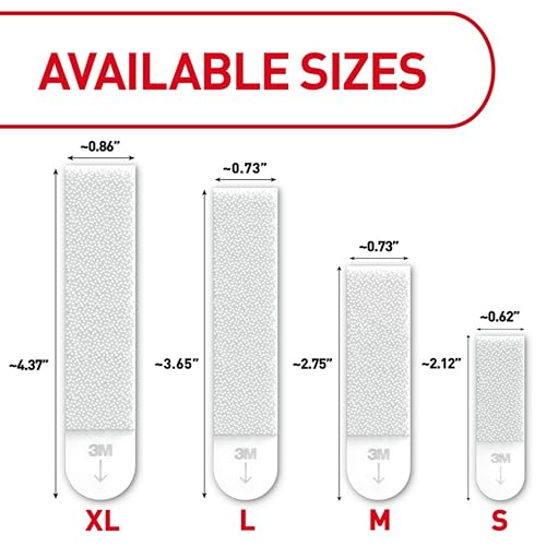 Command 20 Lb XL Heavyweight Picture Hanging Strips 17217-8ES - White - Brand New