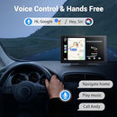 HAUXIY Wireless Carplay Touchscreen 2.5K Dash Cam 9" Portable Q9S - Black - Like New