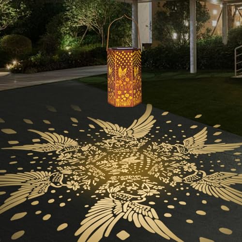 EANDISOM HUMMINGBIRD SOLAR LANTERNS OUTDOOR WATERPROOF - BIRTHDAY GIFTS Like New