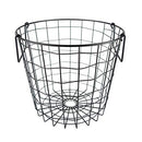 DII Metal Wire Utility Storage Bin Small Round 12x12x10" B01CH7TMAW - Black - Brand New