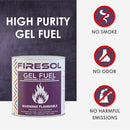 Firesol 12 Pack Gel Fuel Cans for Fire Bowl, Fireplace, Tabletop Bowls - Brand New
