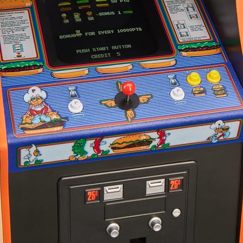 QUARTER ARCADES BURGER TIME COLLECTOR'S EDITION MINI ARCADE BY NUMSKULL -BURGER - Like New