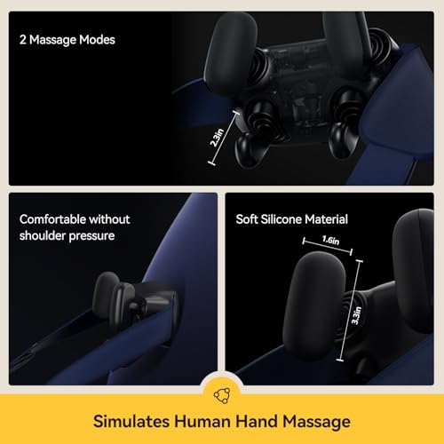 Neck Massager Cordless Shiatsu Shoulder Massager with Heat 4D Rechargeable - Like New