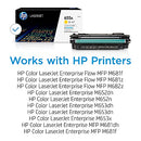 HP 655A YELLOW TONER CARTRIDGE | WORKS WITH HP COLOR LASERJET ENTERPRISE M652 - Brand New