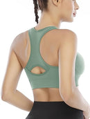 HEATHYOGA 4 PACK HIGH IMPACT SPORTS BRAS RACERBACK BRAS WOMEN M - 4 COLORS - Like New