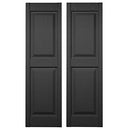 14 3/4"W x 71"H Williamsburg Double Panel Shutters, Shutter-Lok's, 002 - Black - Brand New