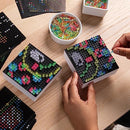 LITE BRITE MINI-X CONNECT 2 PACK CREATE LIGHT ART WITH PEGS - MULTICOLOR - Like New