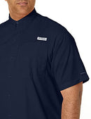 COLUMBIA MEN'S TAMIAMI II SHORT SLEEVE SHIRT - SIZE: MEN L - COLLEGIATE NAVY - Brand New