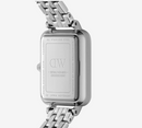 DANIEL WELLINGTON QUADRO LUMINE BEZEL 5-LINK ARCTIC S - SILVER - Like New