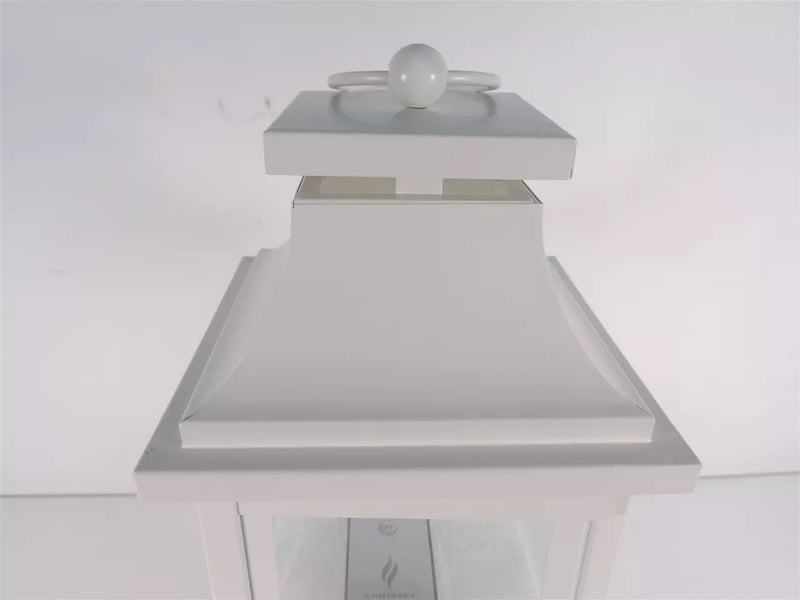 LUMINARA FLAMELESS IVORY PILLAR CANDLE OUTDOOR LANTERN 16" - IVORY - Like New