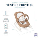 BABY DELIGHT AURA DELUXE PORTABLE ROCKER QUILTED - BD06570 - ORGANIC MOCHA - Like New