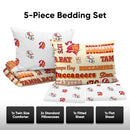 FOCO Tampa Bay Buccaneers NFL Retro Bed in a Bag Comforter B0CTJ27R5D NEW - Brand New