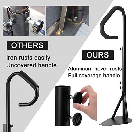 ZOMOFEW SPA HOT TUB HAND RAIL ADJUSTABLE HEIGHT 63'' SLIDE- BLACK - Like New