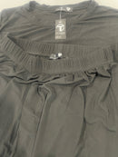 TALMONT WOMEN'S PAJAMA SET SHORT SLEEVE 2 PIECE LOUNGE SET, SIZE: S-M - BLACK - Brand New