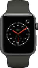 Apple Watch 3 (GPS + Cellular) 42mm Space Gray Aluminum Gray Sport Band Like New
