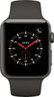 For Parts: Apple Watch 3 (GPS+Cellular) 42mm Space Gray - Gray Sport Band -PHYSICAL DAMAGED