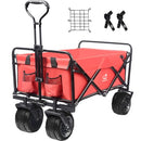Collapsible Heavy Duty Beach Wagon Cart Outdoor Folding Utility Camping Garden - Brand New