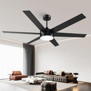 VACZON 60 INCH CEILING FANS WITH LIGHTS AND REMOTE VZA01A122 - BLACK - Like New