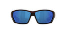 COSTA DEL MAR TUNA ALLEY RECTANGULAR SUNGLASSES Tortoise/Gray Blue Mirror - Like New