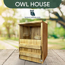 SDMOutdoor North America Screech Owl House Wooden Owl Nesting Box No Assembly - Brand New
