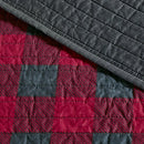 Woolrich Reversible Quilt Set, Bedding Set, King/Cal King - Buffalo Check Red - Like New