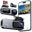 ANYSKI 3 CHANNEL 4K DASH CAM FRONT AND REAR INSIDE BUILT-IN 5G - Scratch & Dent