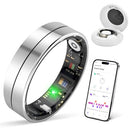 KppeX-X1 Smart Health Ring Kit-Nighttime Sleep Monitoring - Steel - Like New