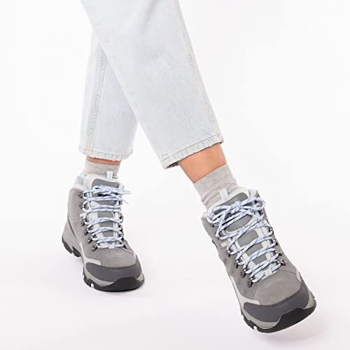 158258 SKECHERS WOMEN Trego - Rocky Mountain Hiking Boot Gray Size 7 - Like New