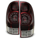 AKKON - For 2005-2015 Toyota Tacoma Pickup Truck Tail Lights - Red/Smoke - Like New